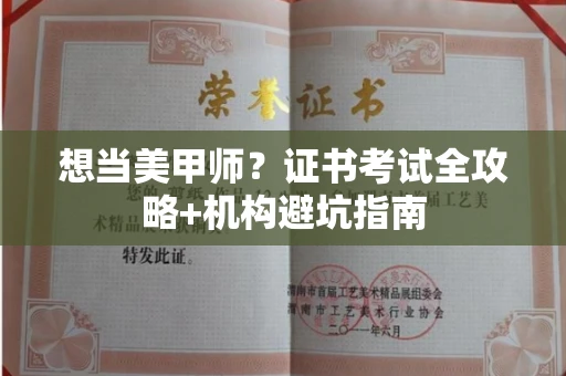 呼和浩特想当美甲师?证书考试全攻略+机构避坑指南